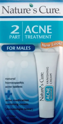Vista 6 de Nature's Cure Sistema de tratamiento de acné de dos partes para hombres (suministro de 1 mes)