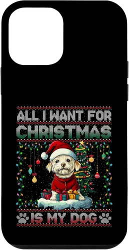 Vista 16 de Maltese Christmas Tree Lights Decorations Dog Lover Xmas Case for iPhone 17