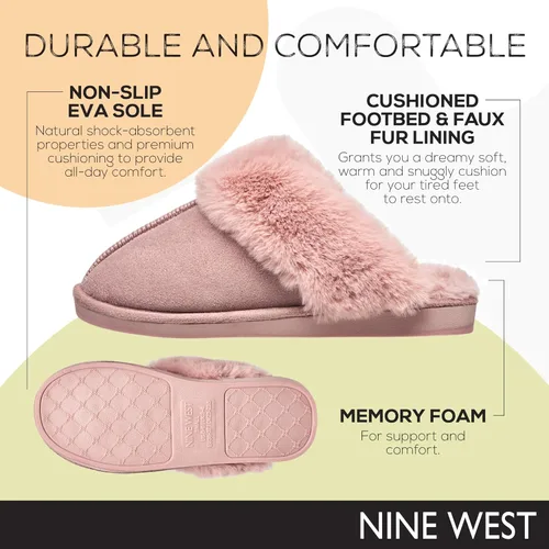 Vista 4 de Nine West Womens Scuff Slippers
