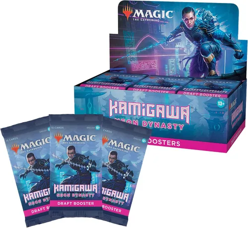 Vista 6 de Magic The Gathering Kamigawa: Neon Dynasty Draft Booster Box 36 paquetes (540 tarjetas mágicas)