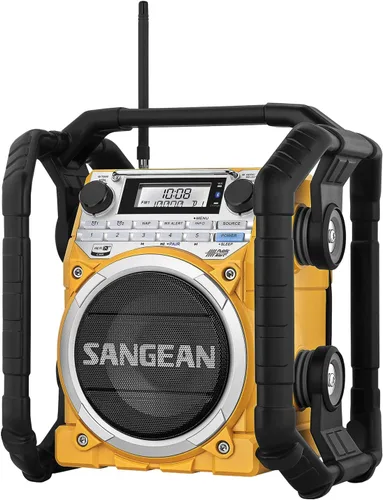 Vista 7 de Sangean radio digital recargable con AM/FM-RBDS/alerta climática/Bluetooth/Aux in ultra fuerte Azul/Negro