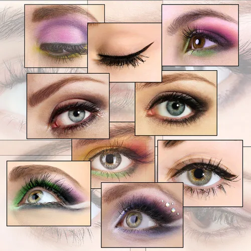 Vista 7 de Juego de 12 brochas de maquillaje de ojos con bolsa portátil, brochas de maquillaje para regalos del día de San Valentín