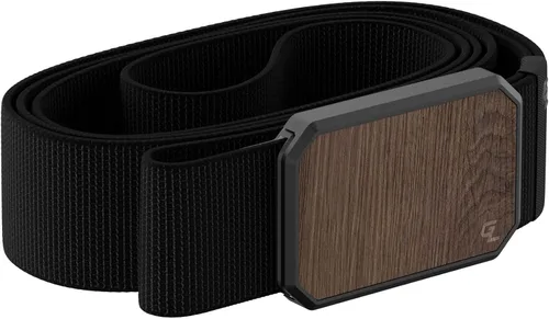 Vista 7 de Groove Life - Cinturón de nailon elástico para hombre con hebilla magnética de aluminio