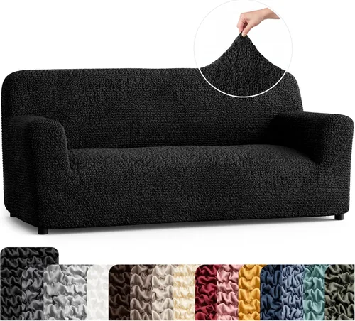 Vista 60 de PAULATO BY GA.I.CO. Funda para Silla - Funda para Sillón - Funda para Sillón - Funda de Tela Suave - Protector de Muebles Elegante de Ajuste Ceniza