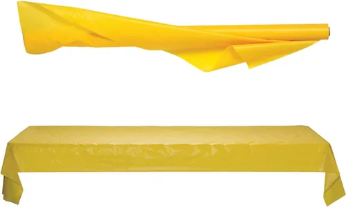 Vista 3 de Amscan Rollo de mesa sólido Yellow Sunshine - 40' x 100' - 1 Pc.