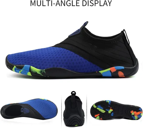 Vista 6 de Zapatos de agua ligeros para hombres y mujeres, calcetines de agua de secado rápido, zapatos de natación descalzos para surf, buceo, yoga