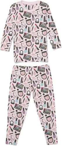 Vista 107 de KicKee Pants Conjunto de pijama de manga larga con estampado de piezas