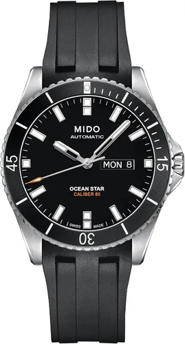 Vista 15 de MIDO Ocean Star 200 - Reloj suizo automático para hombre - Caja de acero inoxidable - Calendario día/fecha - Bisel giratorio