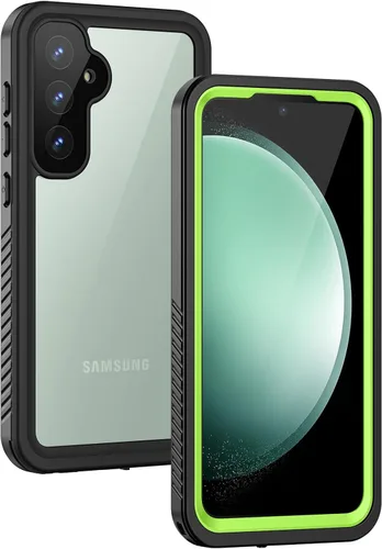 Vista 19 de Lanhiem Funda para Samsung Galaxy S24 FE, IP68 impermeable a prueba de polvo con protector de pantalla integrado, funda protectora de cuerpo Negro