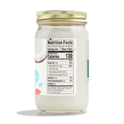 Vista 3 de Aceite de coco virgen orgánico 365 Everyday, 14 fl oz