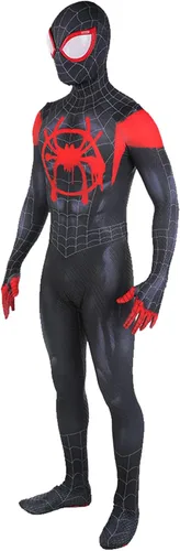 Vista 2 de DAMEZZ Disfraz de superhéroes para adultosniños, de elastano, para cosplay, traje Zentai para Halloween