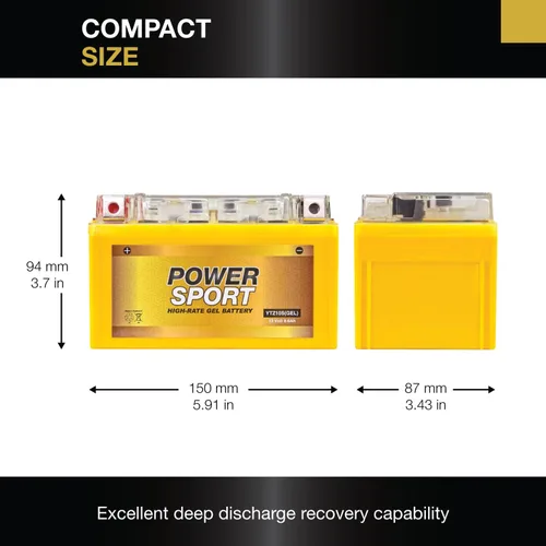 Vista 5 de ExpertPower YTZ10S - Batería de gel de 12 V, 8,6 AH, 230 CCA, sin mantenimiento, gel SLA, batería Power Sport de 12 V, adecuada para motocicletas