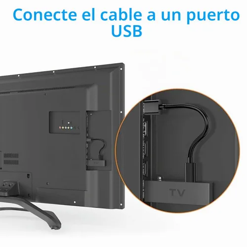Vista 3 de Cable micro USB corto, cargador Android compatible con Fire Stick, para Roku Stick, PS4, para Xbox. Cable de carga rápida para tableta Kindle