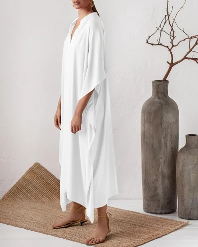 Vista 5 de Bsubseach Vestidos caftán para mujer, vestido largo de caftán, ropa de descanso para traje de baño, ropa de playa