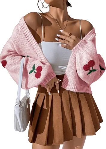 Vista 3 de SweatyRocks Suéter de punto de manga larga con bloque de color para mujer