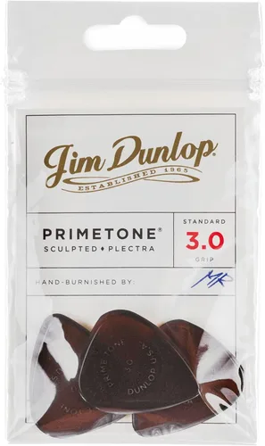 Vista 10 de Púa esculpida con manija de 0.73 mm Primetone Standard de Dunlop. 3 paquetes de 1 unidad.
