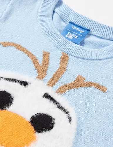 Vista 2 de Spotted Zebra Disney Marvel Star Wars Frozen Vestidos de suéter de princesa para niñas y niños pequeños