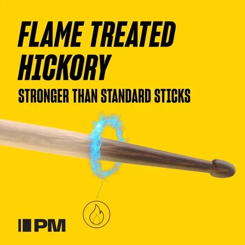 Vista 7 de ProMark Scott Johnson FireGrain Signature Marching Snare Drum Sticks - FireGrain para tocar más duro, más tiempo - Sin exceso de vibración - Acabado