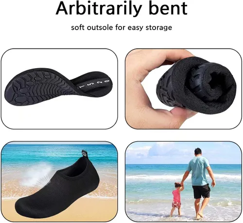Vista 3 de Zapatos de natación de secado rápido estilo de pies descalzos calcetines de playa para piscina yoga y surf para hombre y mujer