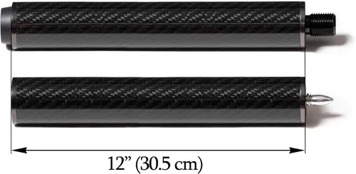 Vista 5 de OKKO Extensión de taco de billar de fibra de carbono con parachoques para tacos de piscina Predator