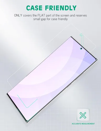 Vista 6 de apiker Paquete de 4 protectores de pantalla compatibles con Samsung Galaxy Note 10 Plus, película de TPU suave, compatible con sensor de huellas