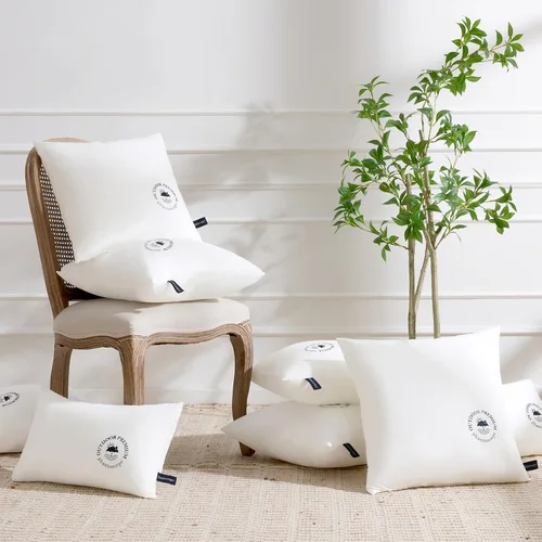 Vista 7 de Phantoscope Almohadas para exteriores de 18 x 18 pulgadas, paquete de 4 Blanco puro