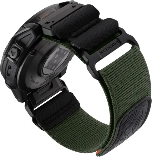 Vista 10 de Bandletic Compatible con Garmin Instinct 2 Correa de Reloj - Bandas Resistente de Nylon de Ajuste Rápido de 22mm para Fenix 8 E 47mm/7 6 Pro/5