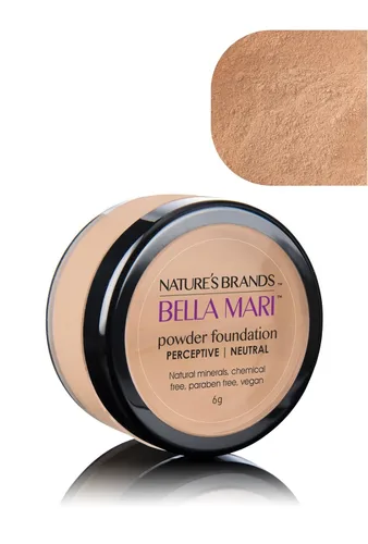 Vista 8 de Bella Mari - Base de maquillaje mineral natural en polvo, cariñosa (fresca); 0.2 onzas