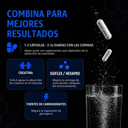 Vista 6 de ALLMAX Cápsulas antioxidantes R+ALA, 60