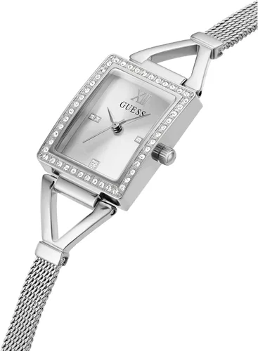 Vista 2 de GUESS US Womens Silver-Tone Mesh Analog Watch one