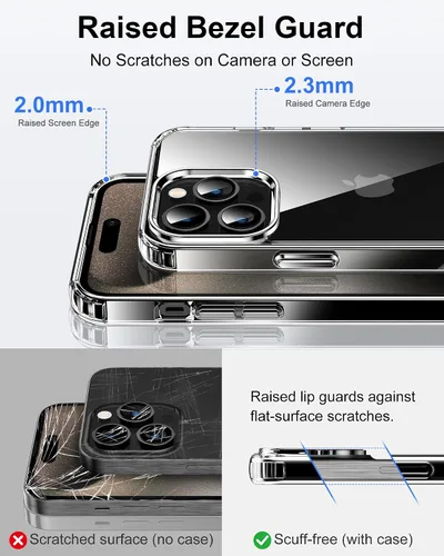 Vista 29 de HOOMIL Funda para iPhone 7 Plus/iPhone 8 Plus de 5.5 Pulgadas, sin amarillamiento, protección contra caídas, cubierta trasera dura transparente