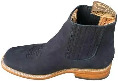Vista 4 de Dona Michi BOTIN BOTIN BOTIN DE PIEL RODEO RODEO EN TOBILLO SQUARE BOTIN Negro