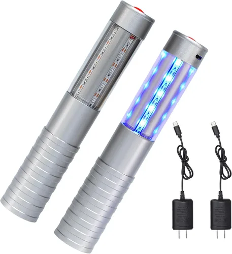 Vista 8 de Luces LED estroboscópicas para botella de servicio para niña, baton, reutilizable, recargable, servicio LED, champán, 2 piezas para bar, club