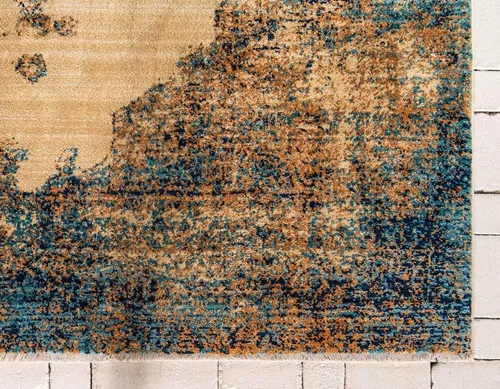 Vista 8 de Unique Loom Dorchester Collection - Alfombra rectangular de 4 pies 1 pulgada x 6 pies 1 pulgada, color beige y negro