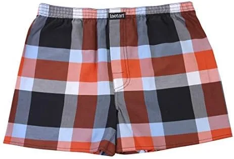 Vista 8 de LAETAN Mens Boxer Shorts, Mens Underwear Cotton Woven Boxer Short