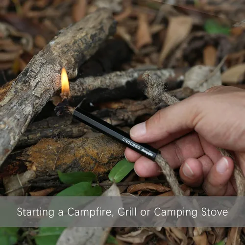 Vista 4 de Survival Wick - Kit de manguitos de tubo de fuelle impermeable y aluminio para arranque de incendios