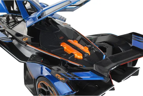 Vista 5 de Maisto Lambo 1/18 V12 Vision Gran Turismo Modelo de Coche Fundido a Presión 31454 Azul