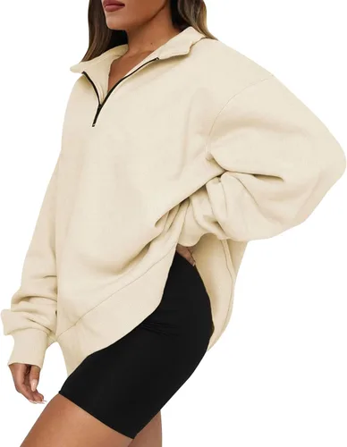 Vista 2 de HUMMHUANJ Sudaderas con capucha de gran tamaño para mujer, suéter de vellón de otoño, casual, cómodo, trajes de moda Y2K 2023