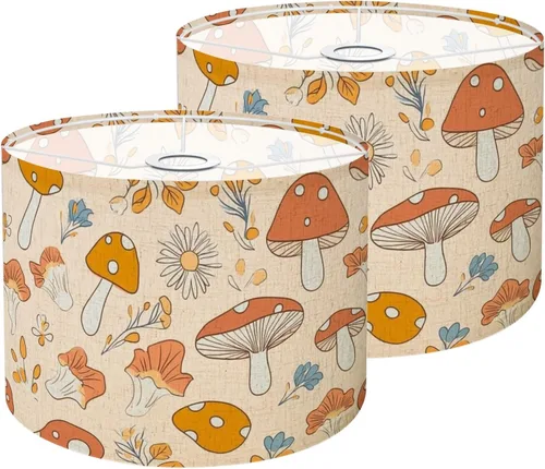Vista 9 de Drum Lamp Shade seamless hand drawn vibrant yellow watercolor sunflowers Lampshade for Floor Lamps Table Lamps Pendant Light 11"x8.9" Large Lamp
