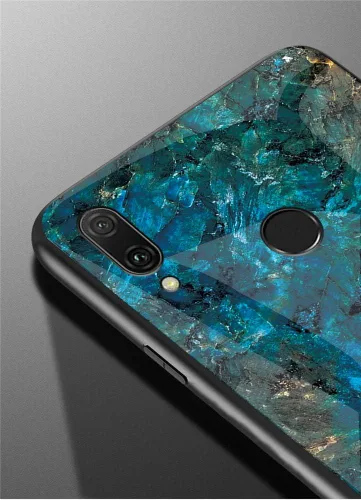 Vista 4 de IVY Funda de mármol de vidrio templado para Xiaomi Redmi Note 7 Pro/Redmi Note 7 Case - A