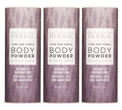 Vista 14 de Polvo corporal natural Ora's Amazing Herbal sin talco para mujeres, paquete variado con aceites esenciales, sin talco ni maíz, sin granos, polvo