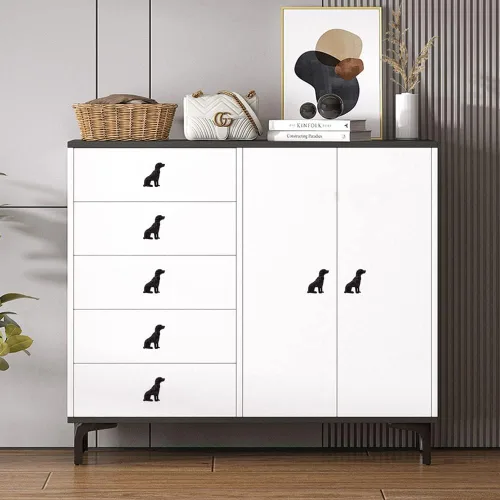 Vista 6 de Perillas de gabinete, pomos de cajón de metal, bonitos tiradores decorativos de metal para cocina, armario, mesita de noche, armario, puerta