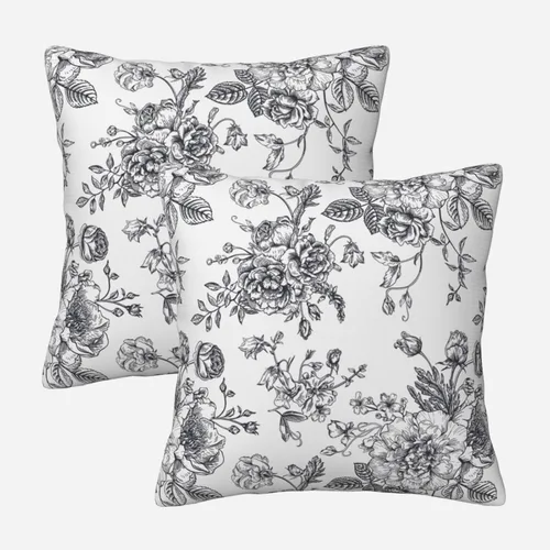 Vista 15 de Fundas de almohada de playa costera 18x18, juego de 2, fundas de almohada decorativas con diseño de estrella de mar y caballito de mar
