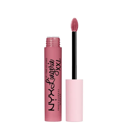 Vista 10 de Nyx - Maquillaje profesional; labial líquido de la línea Lingerie XXL, mate, Undress'd (Color rosa en tono desnudo)