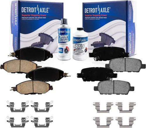 Vista 104 de Detroit Axle - Pastillas de Freno Delantero Izquierdo Reemplazo de Pinza de Disco para Ford Fusion Mazda 6 Lincoln MKZ Mercury Milan 2006-2012