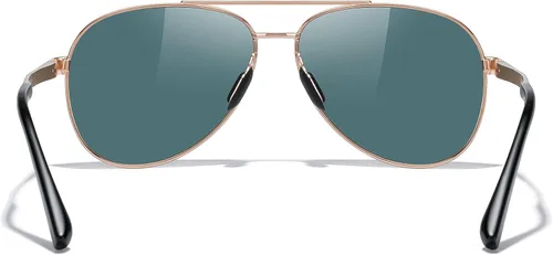 Vista 5 de MERRY'S Lentes de sol de aviador para hombres y mujeres, lentes polarizados para conducir, lentes espejados, protección UV 400, 2.283 in