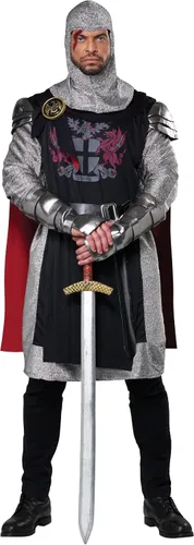 Vista 5 de California Costumes Disfraz de caballero medieval feria renacentista, para hombre