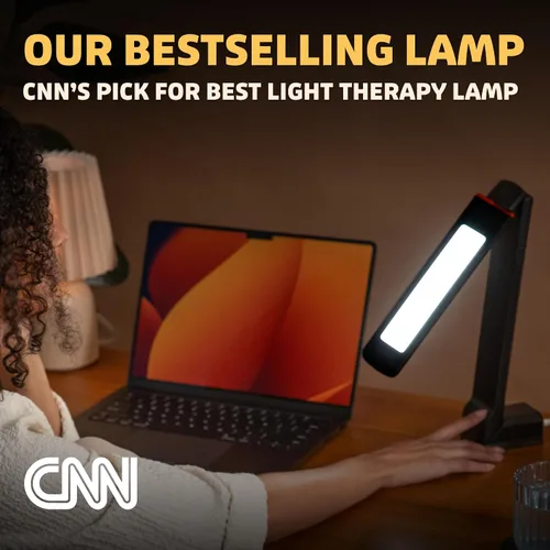 Vista 2 de Circadian Optics Lumos 2.0 Lámpara de escritorio con terapia de luz brillante Como se ve en Shark Tank Brillo ultra potente de 10,000 LUX El
