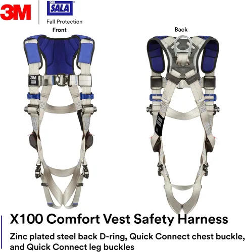 Vista 2 de 3M DBI-SALA ExoFit X100 Comfort Construction Positioning Safety Harness