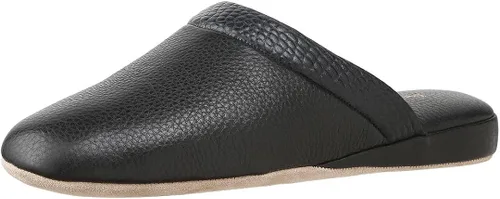 Vista 9 de PAMIR Pantuflas de cuero texturizado prémium para hombre con espuma viscoelástica